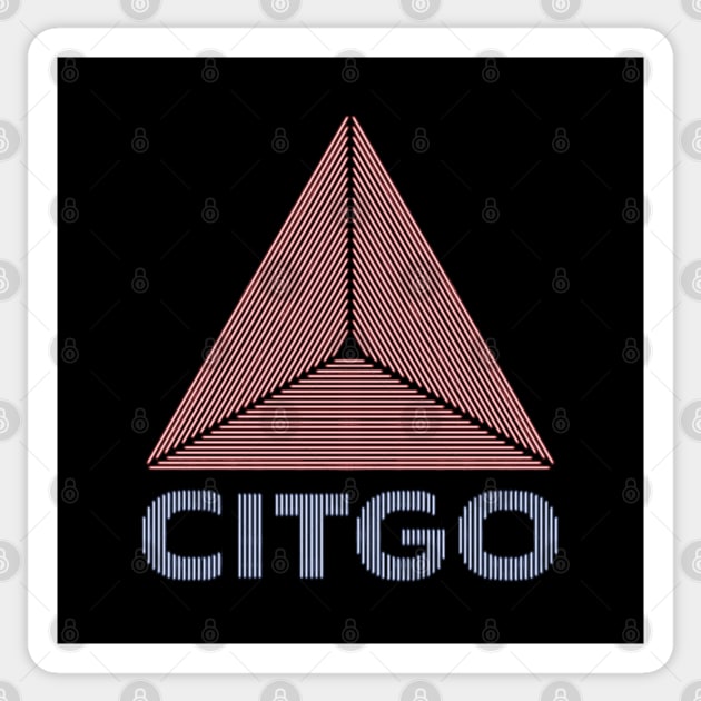 Neon CITGO Sign - Boston Sticker by GeekGiftGallery